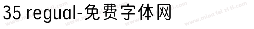 35 regual字体转换